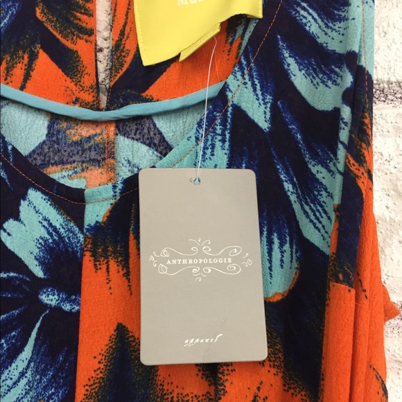 Anthropologie dress - "Orange Mot" - Picture 4 of 8